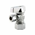 American Imaginations 0.5 in. Unique Chrome Ball Valve in Stainless Steel-Brass AI-37921
